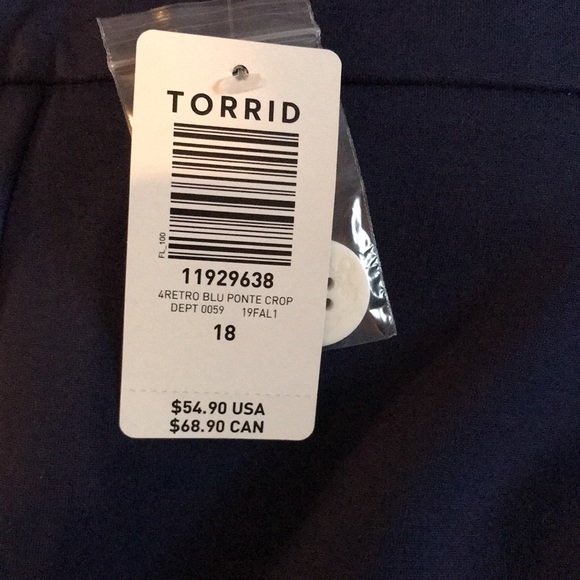 Torrid size 18 crop pants. - Picture 5 of 8